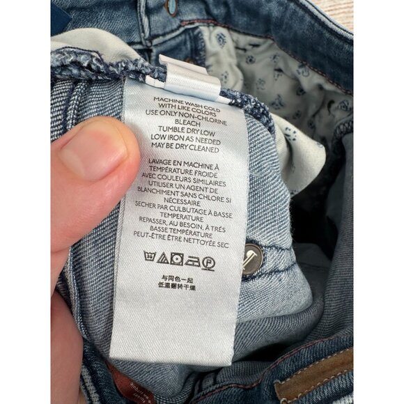 Pilcro The Icon Flare High Rise Jeans Men's Size 26 Blue Medium Wash Denim - Picture 10 of 13